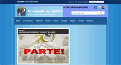 Desktop Screenshot of emaus.org.br