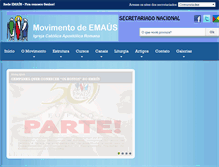 Tablet Screenshot of emaus.org.br